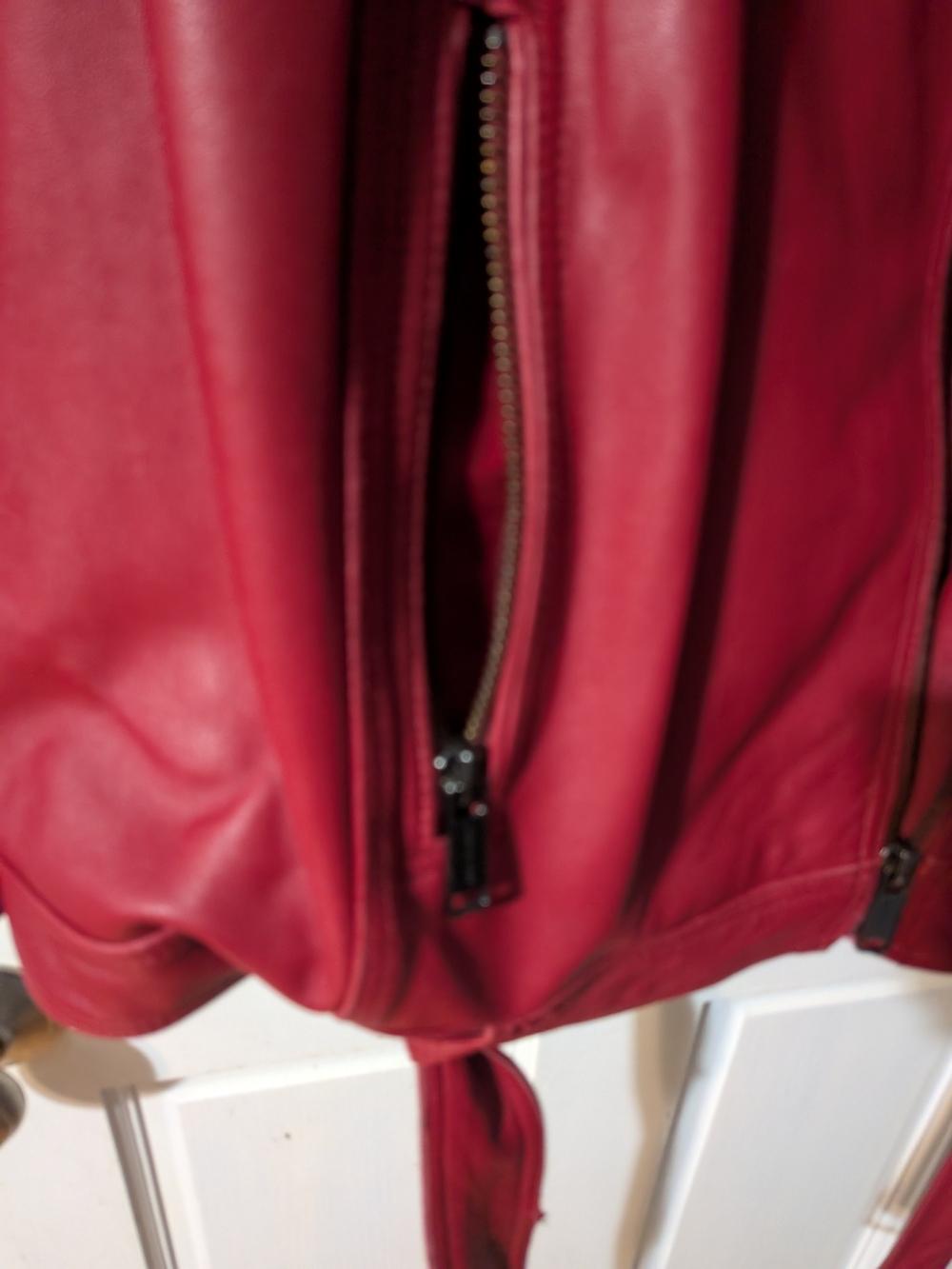 Michael Kors Red Women's Plus Leather Jacket 3x